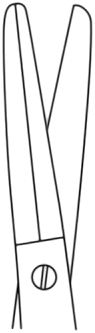 Ciseaux de rhinoplastie de Fomon